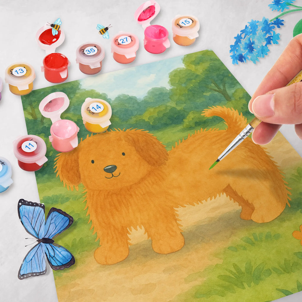 Malen nach Zahlen Hund Flauschig Design Baseln, Kreativität, Malen, Bastelidee, Ausmalbild, Malen nach Zahlen, Künstler, Kunstwerk, DIY, Hund, Hundemotiv, Haustier, Hunderasse, Tierliebhaber, Hundebesitzer, Sprüche, Hundeliebe, Frauchen, Hunde, Hundemama