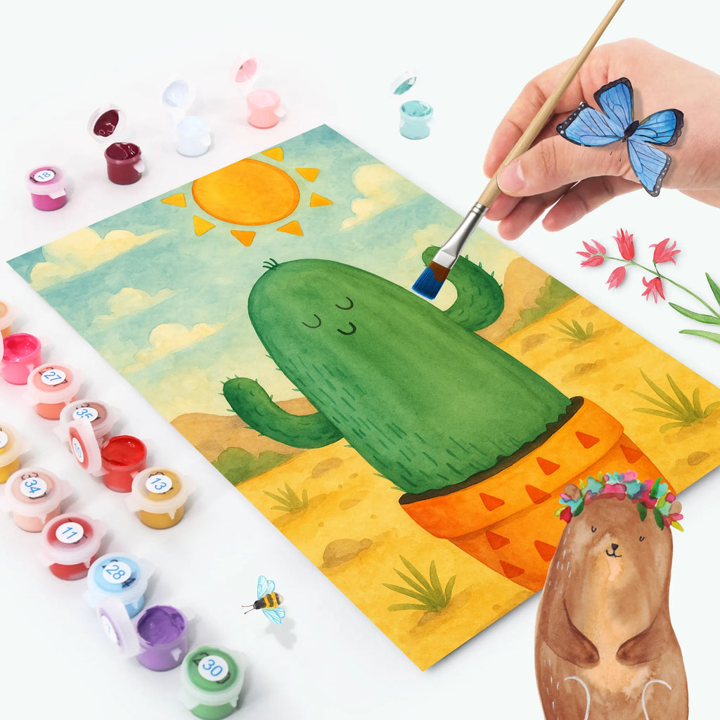 Paint by Numbers cactus Sun Design Malen, DIY, Baseln, Kunstwerk, Ausmalbild, Kreativität, Künstler, Bastelidee, Malen nach Zahlen, Kaktus, Kakteen, Scheidung, Neustart, Trennung, Liebeskummer, Sonnenschein, Ehebruch, Liebe Kaktusliebe, Sonne, Liebeskummer Geschenk, Freundin, Motivation, Glück, glücklich, Geschenkidee