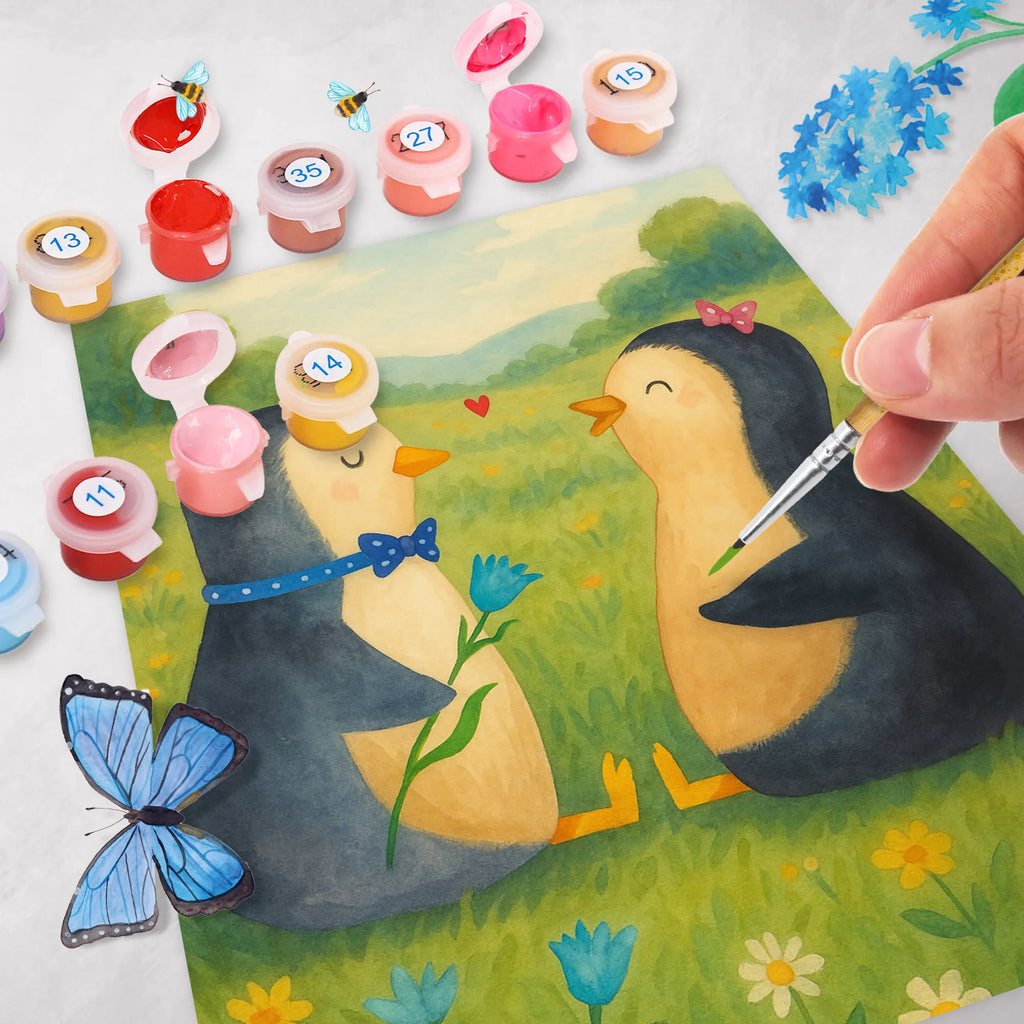 Malowanie według numerów Pingwin para Design Baseln, Malen, Kreativität, Kunstwerk, Künstler, Ausmalbild, Bastelidee, DIY, Malen nach Zahlen, Pinguin, große Liebe, Liebesbeweis, Liebe, Hochzeitsgeschenk, Hochzeit, Hochzeitstag, Liebesgeschenk, Liebespaar, Verlobung, Pinguine, Traumpaar, Jahrestag