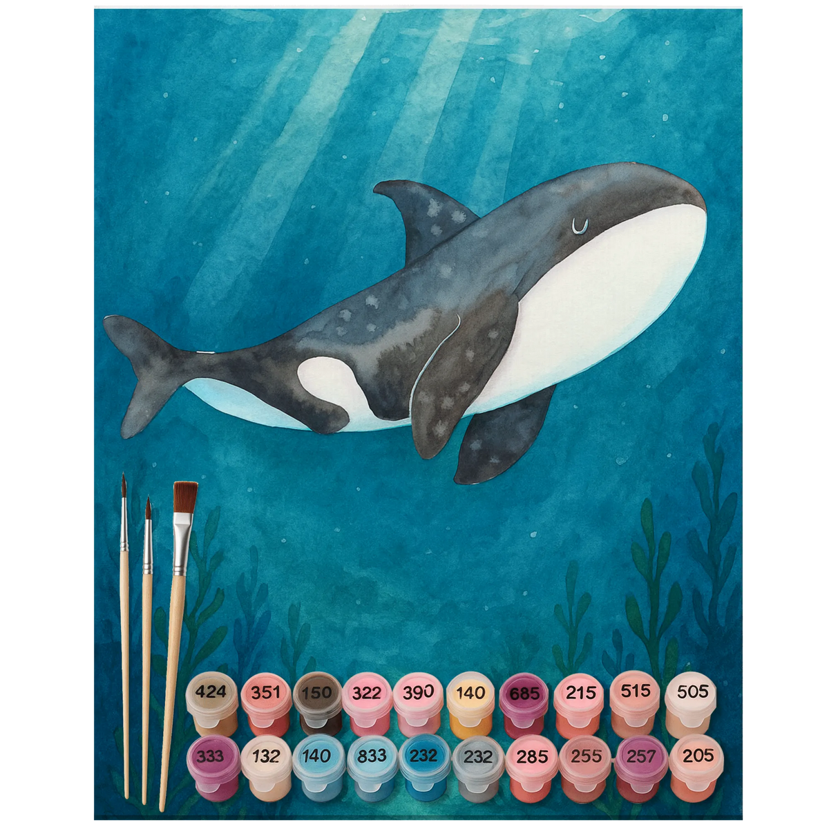 Malen nach Zahlen Orca Design Malen nach Zahlen Bild, malen mit zahlen, Acryl Malen nach Zahlen, leinwand malset, malset, leinwand malerei, kreativ set, DIY Malen nach Zahlen, acrylmalerei set, malerei nach zahlen, Malen nach Zahlen, acryl malset, Malen nach Zahlen Leinwand, diy set, Zahlenbild, malen nach zahlen set, Meer, Urlaub, Meerestiere, Neustart, Arbeit, Möglichkeiten, Motivation, Killerwal, Selbstliebe, Wal, Startup, Büro, Orcas, Orca