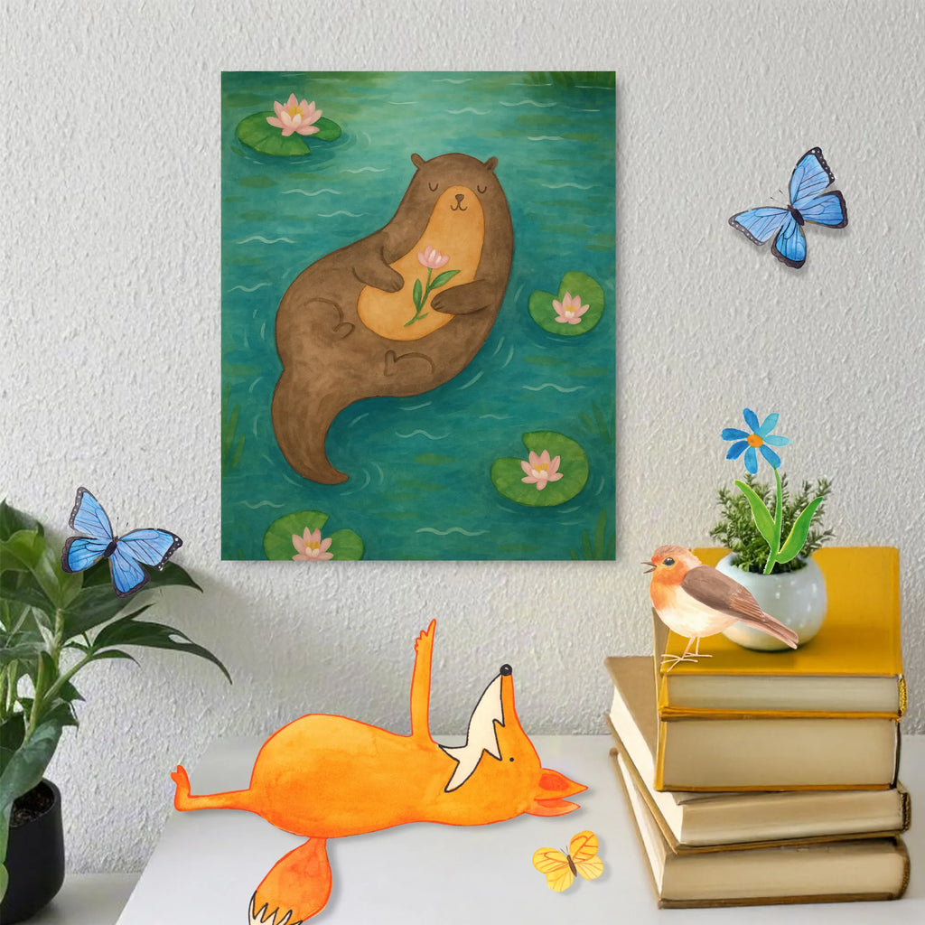 Malowanie według numerów wydra lilia wodna Design Kreativität, Kunstwerk, Bastelidee, DIY, Baseln, Künstler, Ausmalbild, Malen nach Zahlen, Malen, Otter, Fischotter, Seeotter, Otter Seeotter See Otter