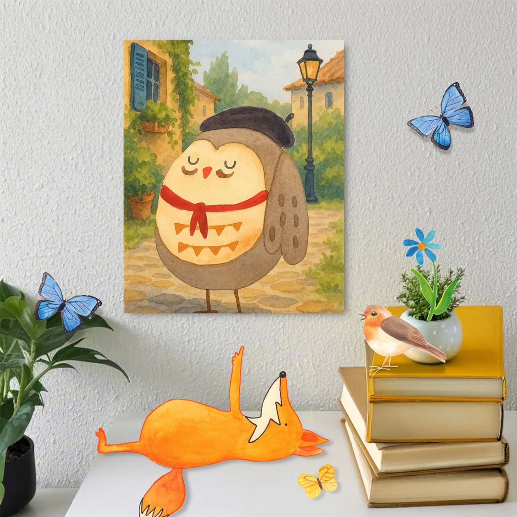 Paint by Numbers Owl France Design Malen nach Zahlen, Künstler, Bastelidee, Baseln, Ausmalbild, Kreativität, Malen, Kunstwerk, DIY, Eule, Spruch schön, das Leben ist schön, Owl, Spruch Französisch, hibou, Eule Deko, Frankreich, Eulen, La vie est belle