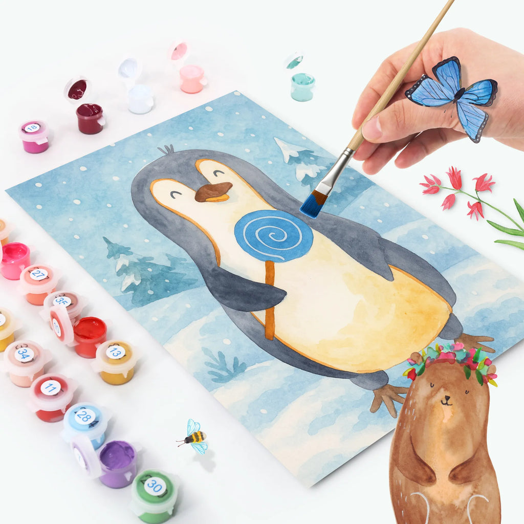 Malowanie według numerów pingwin lizak Design Kreativität, DIY, Malen nach Zahlen, Baseln, Malen, Ausmalbild, Kunstwerk, Künstler, Bastelidee, Pinguin, Süßigkeiten, Rebell, Gauner, Ganove, Spruch, Pinguine, Lolli, Blödsinn, Rabauke