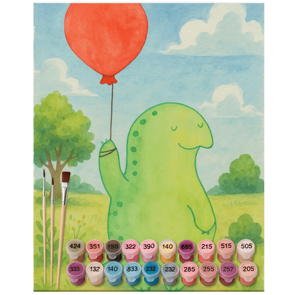 Malowanie według numerów żółw balon Design Bastelidee, Baseln, Künstler, Ausmalbild, DIY, Kunstwerk, Malen nach Zahlen, Malen, Kreativität, Schildkröte, Motivationsspruch, Motivation, Mutausbruch, Schildkröten