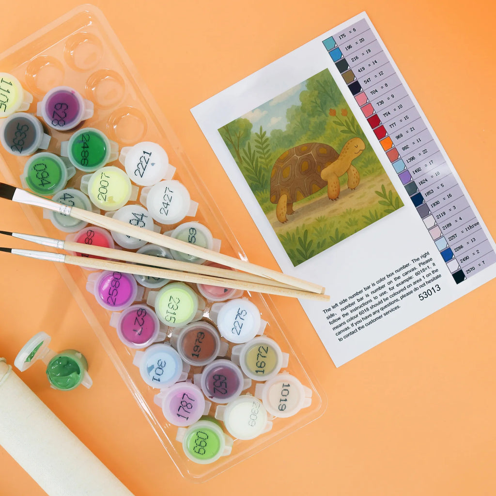 Malowanie według numerów Żółw maszerować Design Zwierzeta morskie, Morze, Wakacje