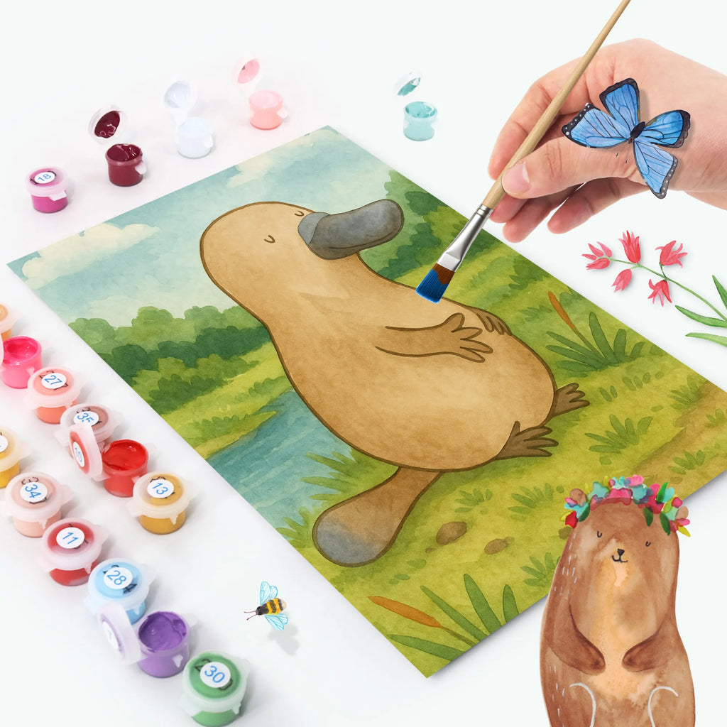 Paint by Numbers platypus courage Design Seafood, aquatic animals, ocean, sea, fish, shells, corals, reef, whale, narwhal, sea urchin, lobster, platypus, turtle, manatee, crocodile, orca, shrimp, gifts for seafood lovers, water world, underwater animals, underwater world, vacation, deep sea, seafood fans, gift ideas, seafood decoration, seafood posters, Raodtrip, work, Platypus, training, new beginning, office, world trip, brave, motivation, new start, courage, wisdom