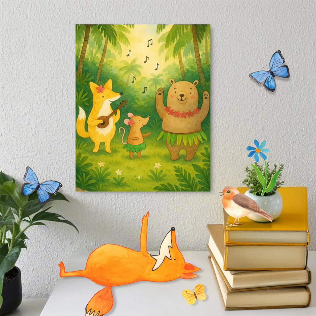 Malowanie według numerów zwierzęta leśne Aloha Design Ausmalbild, Kunstwerk, Künstler, Bastelidee, Baseln, Malen, Kreativität, DIY, Malen nach Zahlen, Tiermotive, Gute Laune, lustige Sprüche, Tiere, Aloha, Waldtiere, Tanzen, Bär, Lachen, Leben, Hase, Musik, Igel, Wald