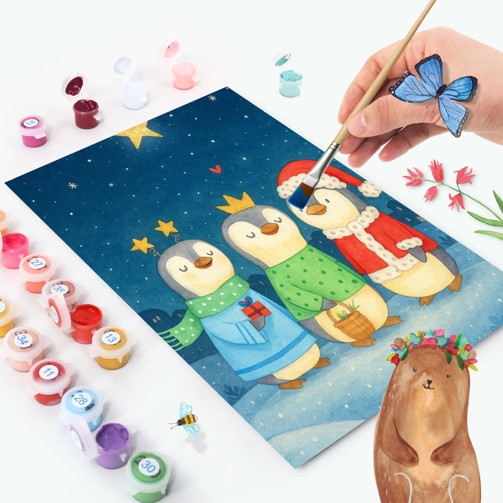 Paint by Numbers wintertime Holy Three Kings Design DIY, Künstler, Malen nach Zahlen, Kunstwerk, Ausmalbild, Malen, Kreativität, Basteln, Bastelidee, Wintermotiv, Winter, Heiligabend, Weihnachten, Advent, Nikolaus, Weihnachtsdeko, Weihnachtsmann, Weihnachtstage, Weihnachtszeit, Heilige drei Könige