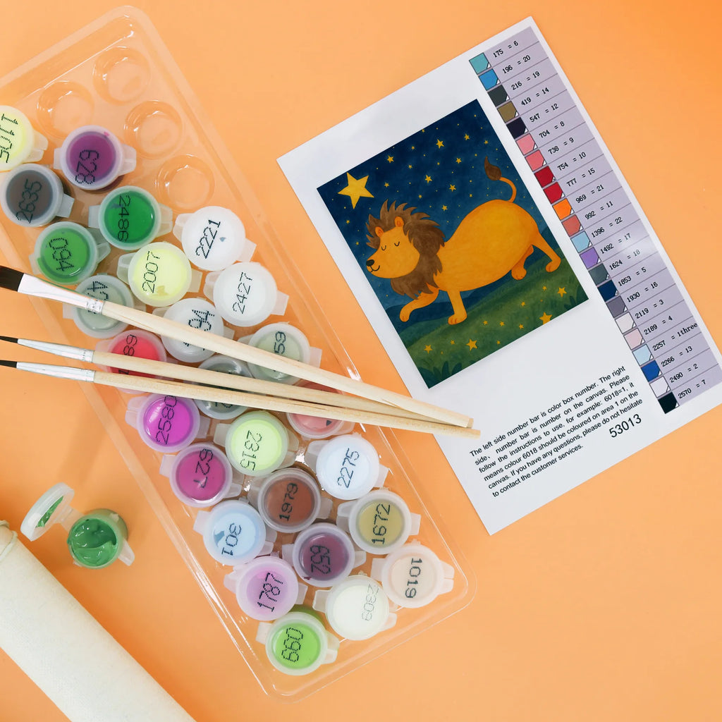 Malowanie według numerów znak zodiaku lew Design Baseln, DIY, Malen nach Zahlen, Ausmalbild, Bastelidee, Künstler, Kunstwerk, Malen, Kreativität, Tierkreiszeichen, Sternzeichen, Horoskop, Astrologie, Aszendent, Geburtstag August, Löwe Geschenk, Geschenk August, Geschenk Juli, König der Tiere, Geburtstag Juli, Löwe Sternzeichen