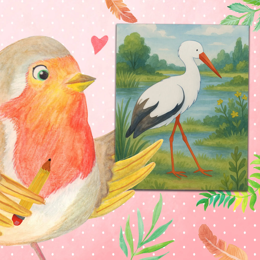 Malowanie według numerów Bocian Design Motywy zwierzęce, dobra energia, zabawne powiedzonka, zwierzęta