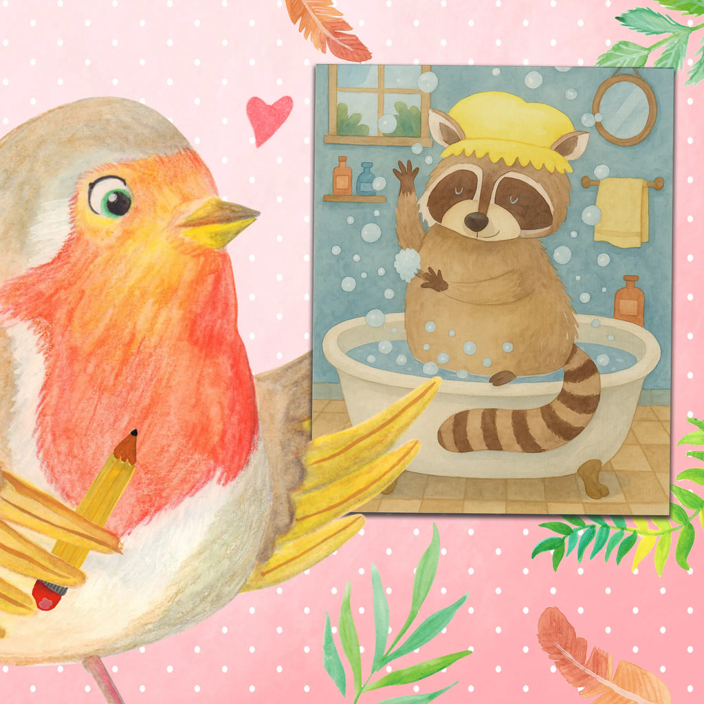 Paint by Numbers Raccoon Design Kunstwerk, Malen, Ausmalbild, Bastelidee, DIY, Künstler, Malen nach Zahlen, Kreativität, Baseln, Tiermotive, Gute Laune, lustige Sprüche, Tiere, Fröhlich, Plan, Seifenblasen, Waschbär, Tagträumen, waschen