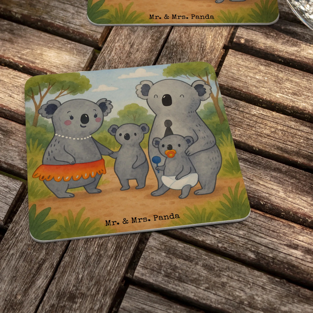 Bierdeckel Koala Familie Design Bierdeckel, Gastgeschenk Hochzeit, Tischdeko, Familie, Vatertag, Muttertag, Bruder, Schwester, Mama, Papa, Oma, Opa, Koala, Koalas, Family, Kinder, Geschwister, Familienleben
