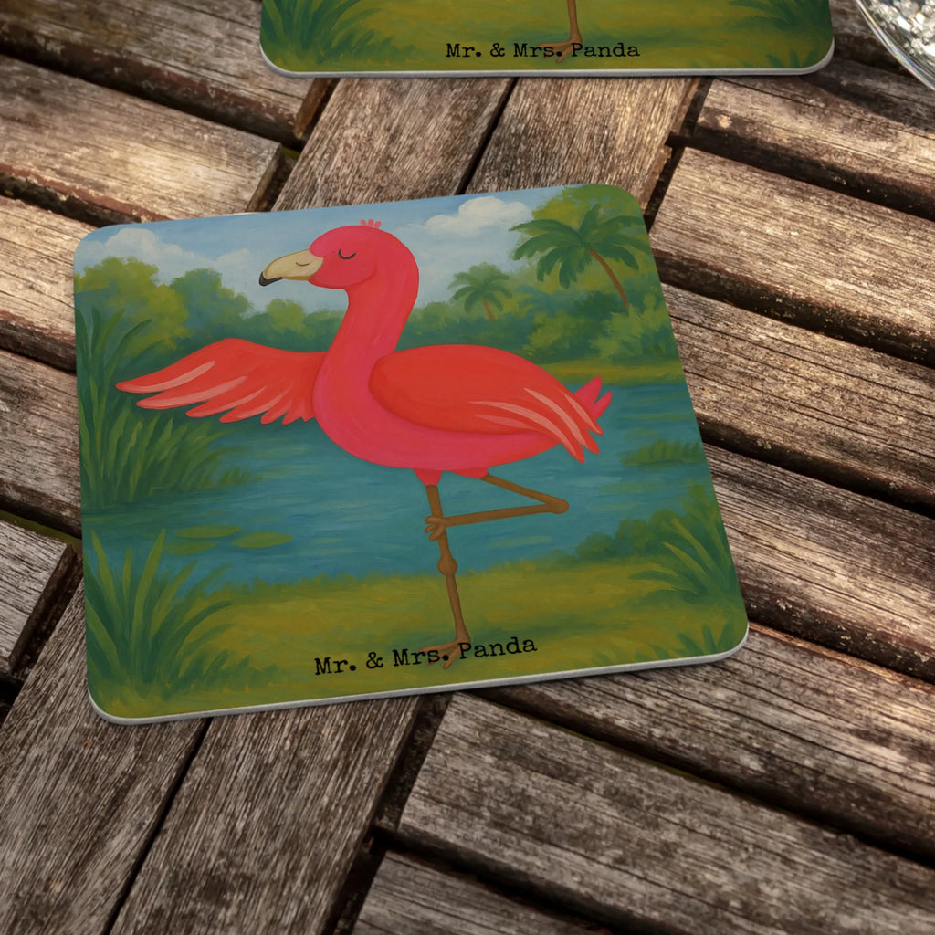 Bierdeckel Flamingo Yoga Design Gastgeschenk Hochzeit, Flamingo, Yoga-Übung, Vogel, Entspannung, Namaste, Achtsamkeit, Yoga, Tiefenentspannung, Aufregen, Ärger