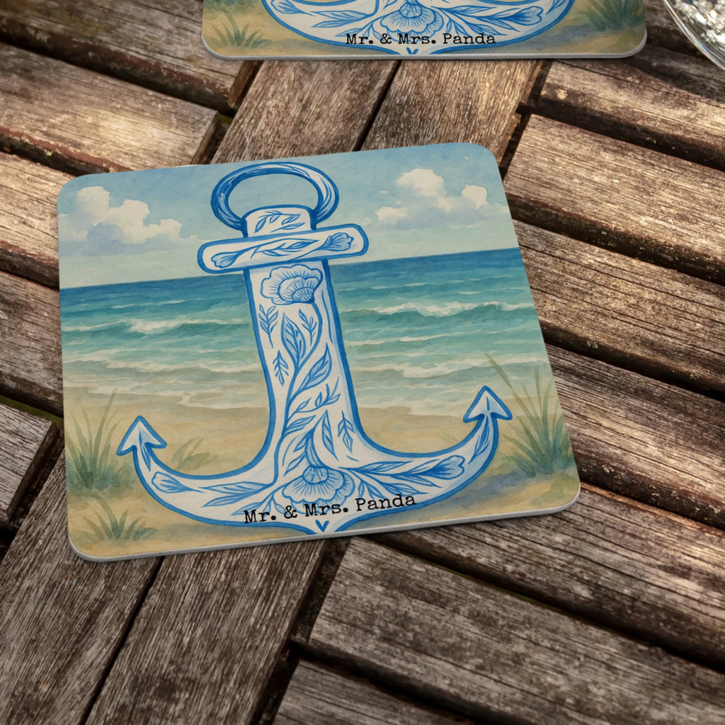 Bierdeckel Anker Blau Design Gastgeschenk Hochzeit, Gute Laune, Tiere, Lustige Sprüche, Tiermotive