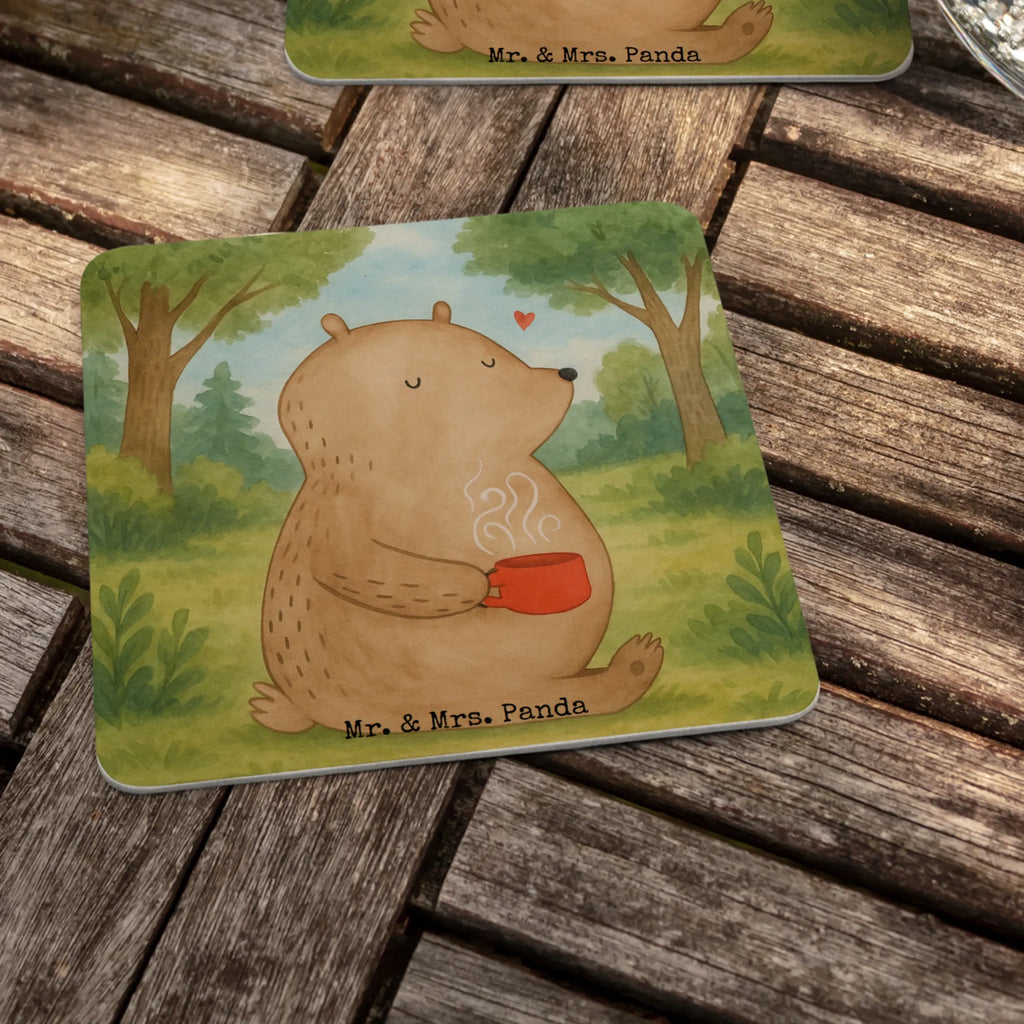Bierdeckel Bär Kaffee Design Bierdeckel, Gastgeschenk Hochzeit, Tischdeko, Bär, Teddy, Teddybär, Kaffee, Coffee, Bären, guten Morgen, Morgenroutine, Welt erobern, Welt retten, Motivation