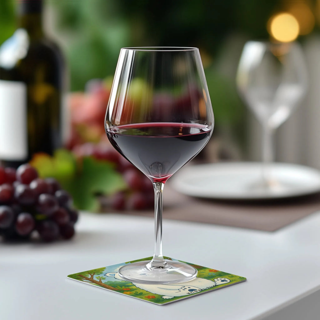 Bierdeckel Eisbär Faul Design Bierdeckel, Gastgeschenk Hochzeit, Tischdeko, Bär, Teddy, Teddybär, Eisbär, Nordpol, Faul, Entspannen, Relaxen, Büro, Arbeit, Bürojob, Arbeitsplatz, Homeoffice