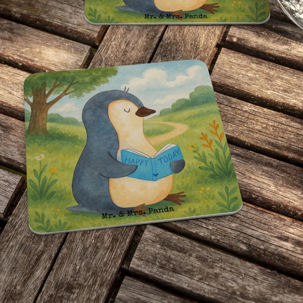 Bierdeckel Pinguin Buch Design Bierdeckel, Gastgeschenk Hochzeit, Tischdeko, Pinguin, Pinguine, Buch, Lesen, Bücherwurm, Nichtstun, Faulenzen, Ferien, Urlaub, Freizeit