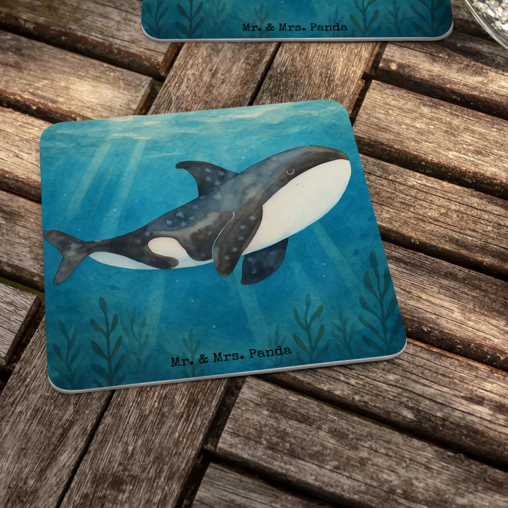 Bierdeckel Orca Design Bierdeckel, Gastgeschenk Hochzeit, Tischdeko, Meerestiere, Meer, Urlaub, Orca, Orcas, Killerwal, Wal, Möglichkeiten, Büro, Arbeit, Motivation, Selbstliebe, Neustart, Startup