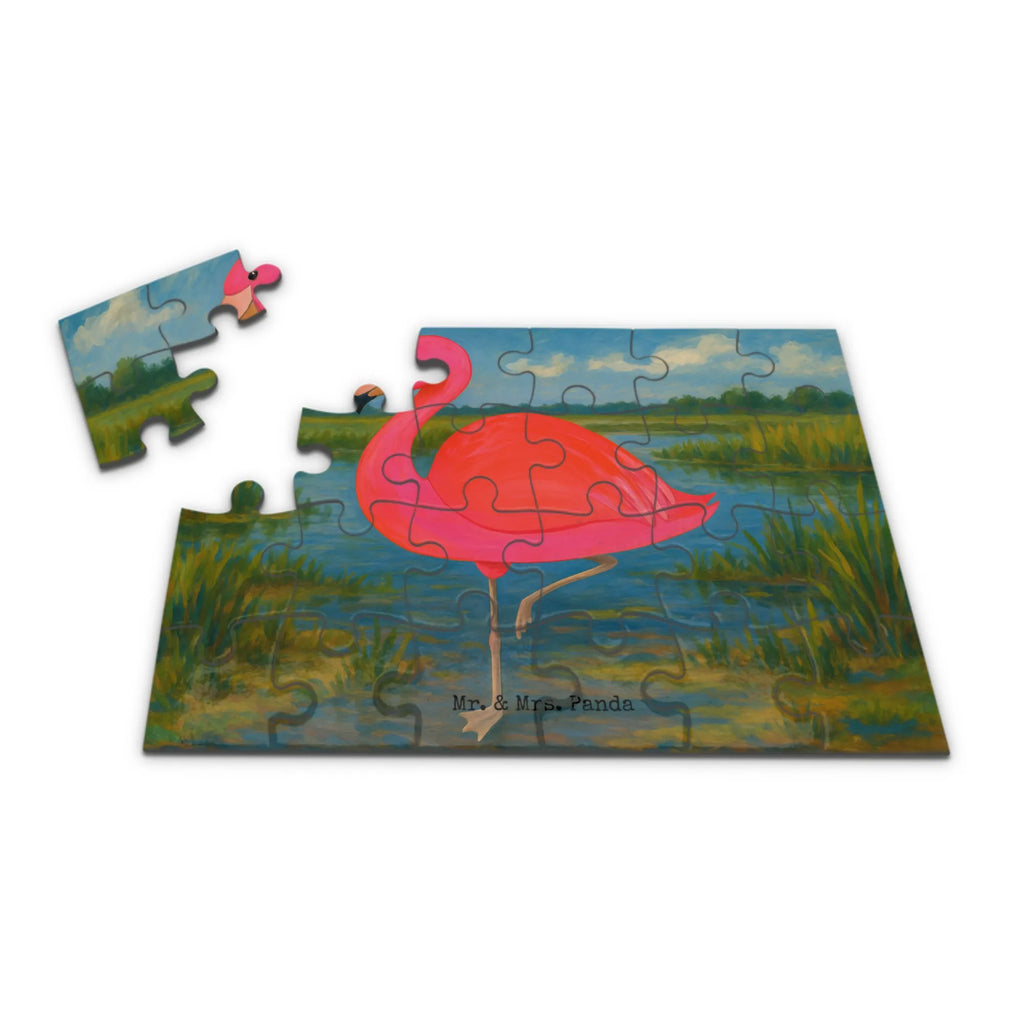 Puzzle Flamingo Classic Design Puzzle, Flamingo, Einzigartig, Selbstliebe, Stolz, ich, für mich, Spruch, Freundin, Freundinnen, Außenseiter, Sohn, Tochter, Geschwister