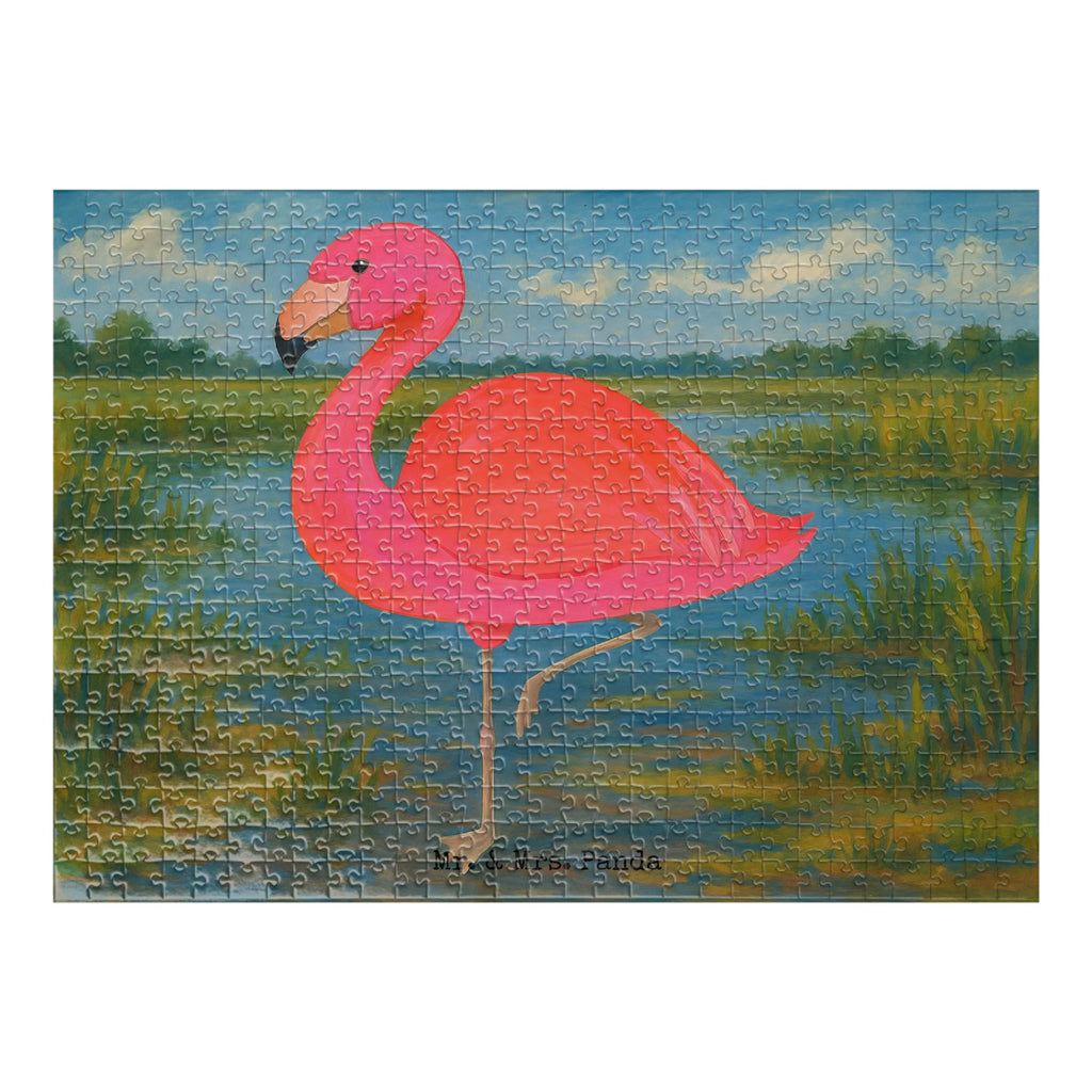 Puzzle Flamingo Classic Design Puzzle, Flamingo, Einzigartig, Selbstliebe, Stolz, ich, für mich, Spruch, Freundin, Freundinnen, Außenseiter, Sohn, Tochter, Geschwister