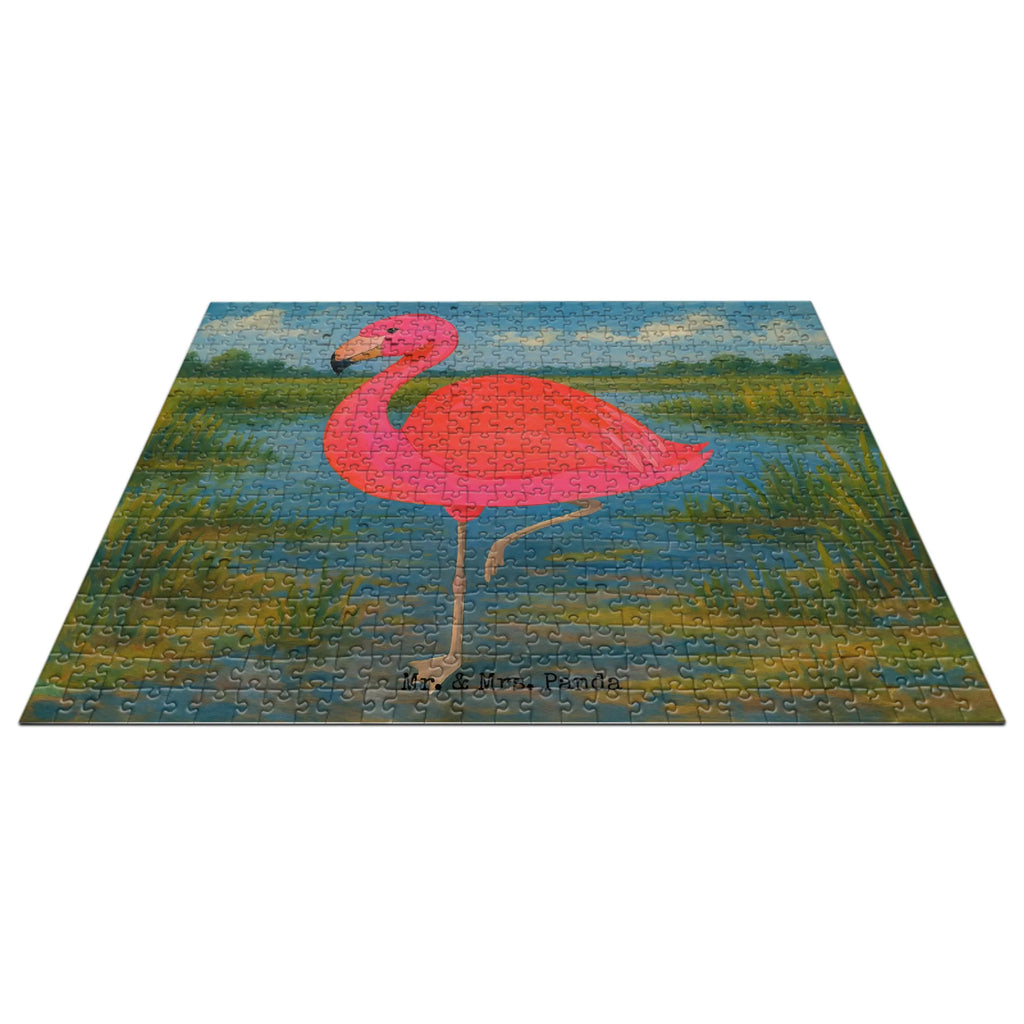 Puzzle Flamingo Classic Design Puzzle, Flamingo, Einzigartig, Selbstliebe, Stolz, ich, für mich, Spruch, Freundin, Freundinnen, Außenseiter, Sohn, Tochter, Geschwister
