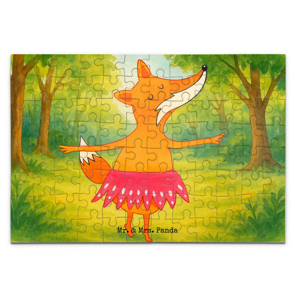 Puzzle Fuchs Ballerina Design Puzzle, Fuchs, Fuchs Spruch, Füchse, Füchsin, Ballerina, Ballett, Tänzerin, Tanzen, Party, Einladung, Geburtstag