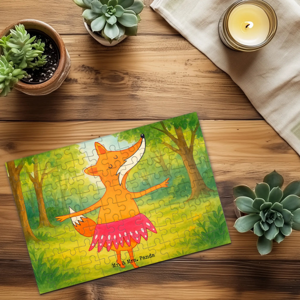 Puzzle Fuchs Ballerina Design Puzzle, Fuchs, Fuchs Spruch, Füchse, Füchsin, Ballerina, Ballett, Tänzerin, Tanzen, Party, Einladung, Geburtstag