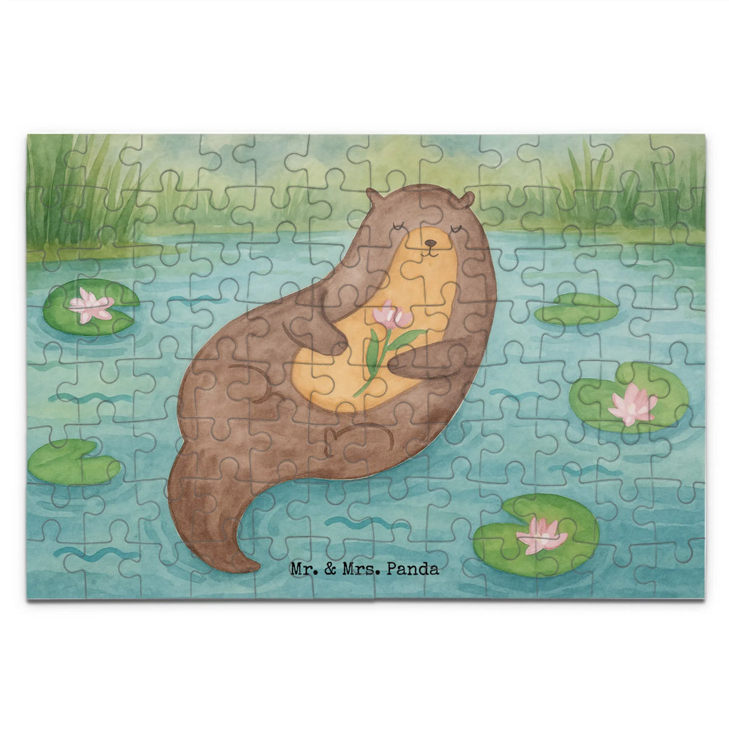 Puzzle Otter Seerose Design Puzzle, Otter, Fischotter, Seeotter, Otter Seeotter See Otter