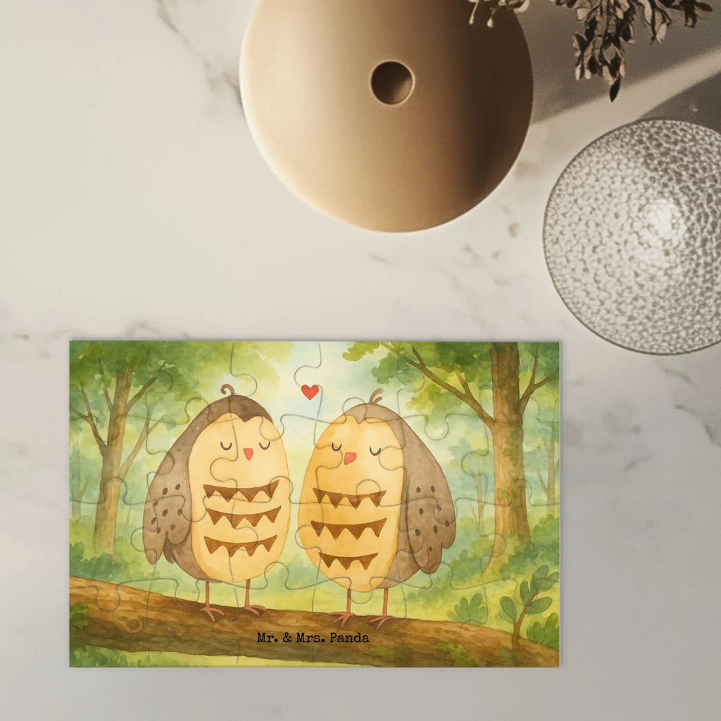 Puzzle Eulen Liebe Design Puzzle, Eule, Eule Deko, Liebe, Hochzeit Spruch, Owl, All you need is love, Liebe Spruch, Freundin Geschenk, Freund, Wortspiel lustig