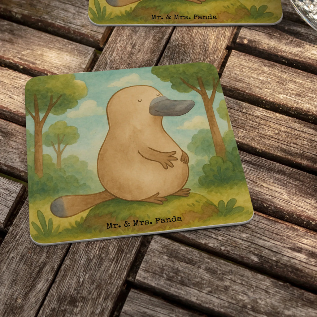 Bierdeckel Schnabeltier Mut Design Bierdeckel, Gastgeschenk Hochzeit, Tischdeko, Meerestiere, Meer, Urlaub, Schnabeltier, Mut, mutig, Lebensweisheit, Schnabeltiere, Motivation, Training, Büro, Arbeit, Neuanfang, Neustart, Weltreise, Raodtrip