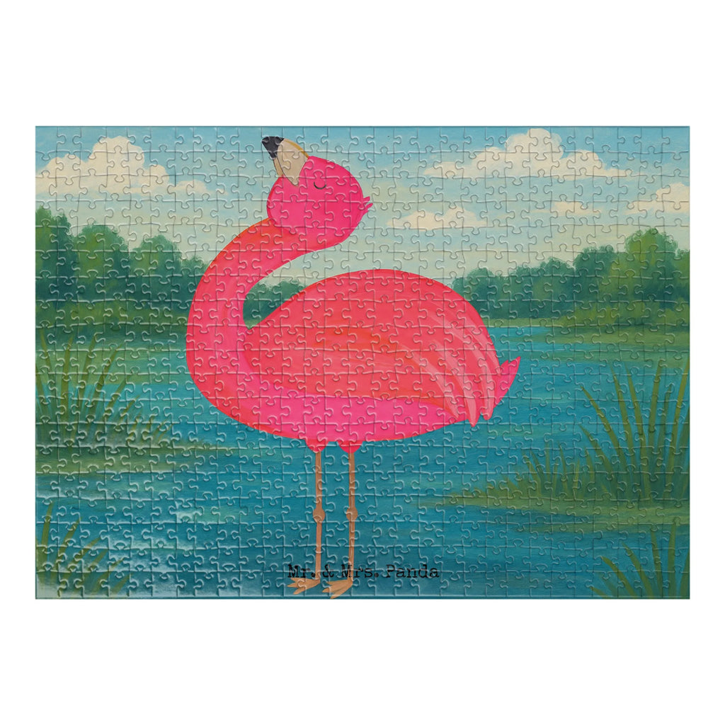 Puzzle Flamingo Stolz Design Puzzle, Flamingo, stolz, Freude, Selbstliebe, Selbstakzeptanz, Freundin, beste Freundin, Tochter, Mama, Schwester