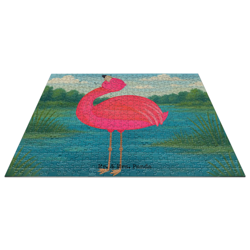 Puzzle Flamingo Stolz Design Puzzle, Flamingo, stolz, Freude, Selbstliebe, Selbstakzeptanz, Freundin, beste Freundin, Tochter, Mama, Schwester