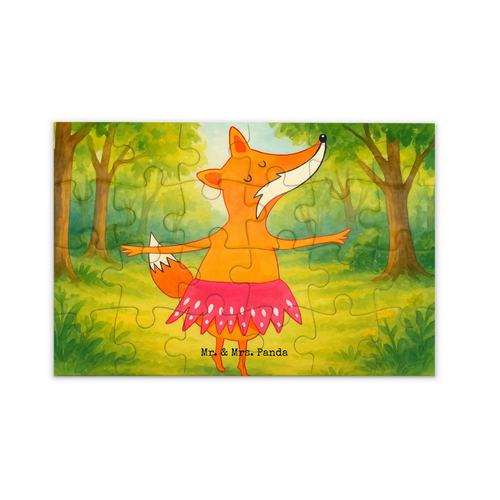 Puzzle Fuchs Ballerina Design Puzzle, Fuchs, Fuchs Spruch, Füchse, Füchsin, Ballerina, Ballett, Tänzerin, Tanzen, Party, Einladung, Geburtstag