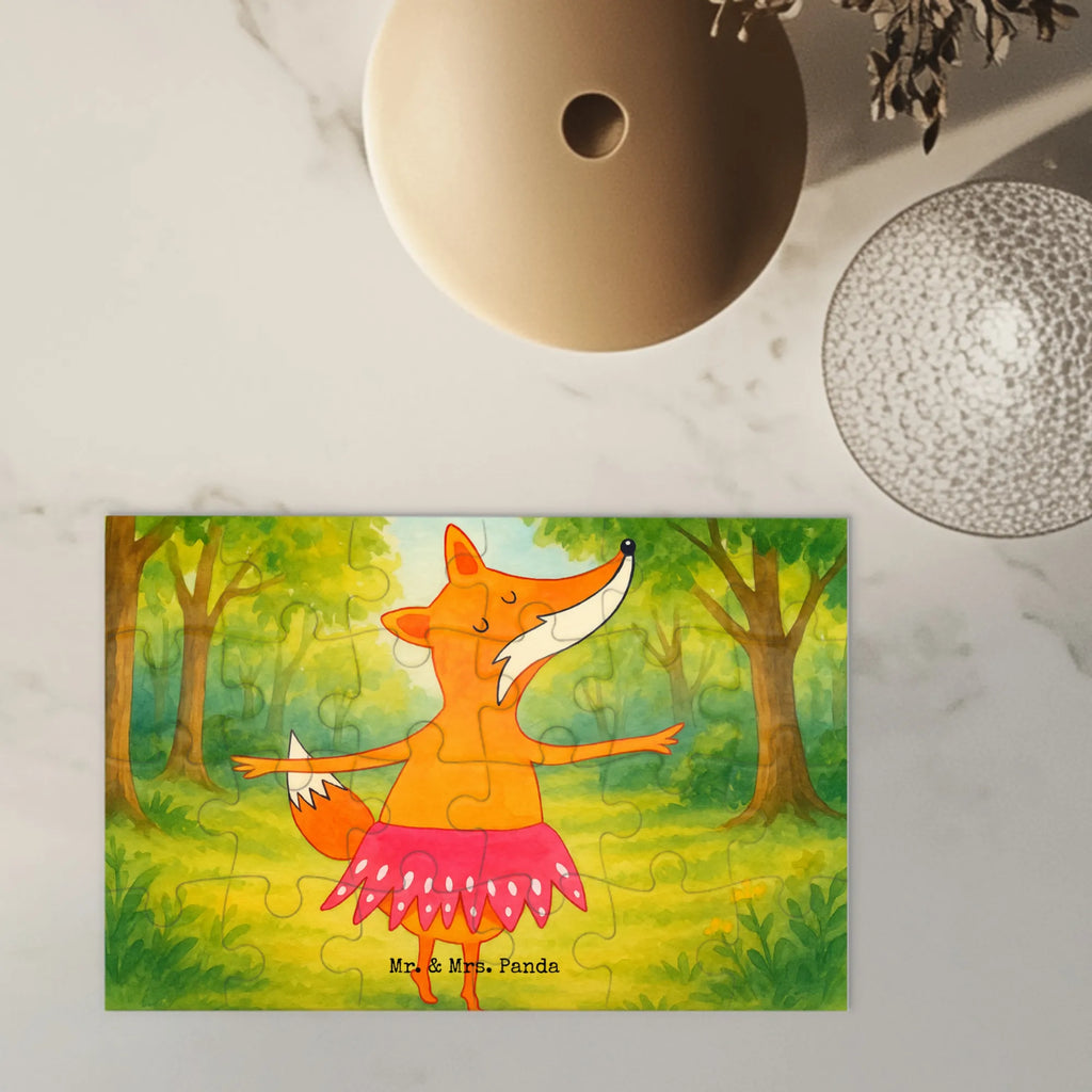 Puzzle Fuchs Ballerina Design Puzzle, Fuchs, Fuchs Spruch, Füchse, Füchsin, Ballerina, Ballett, Tänzerin, Tanzen, Party, Einladung, Geburtstag