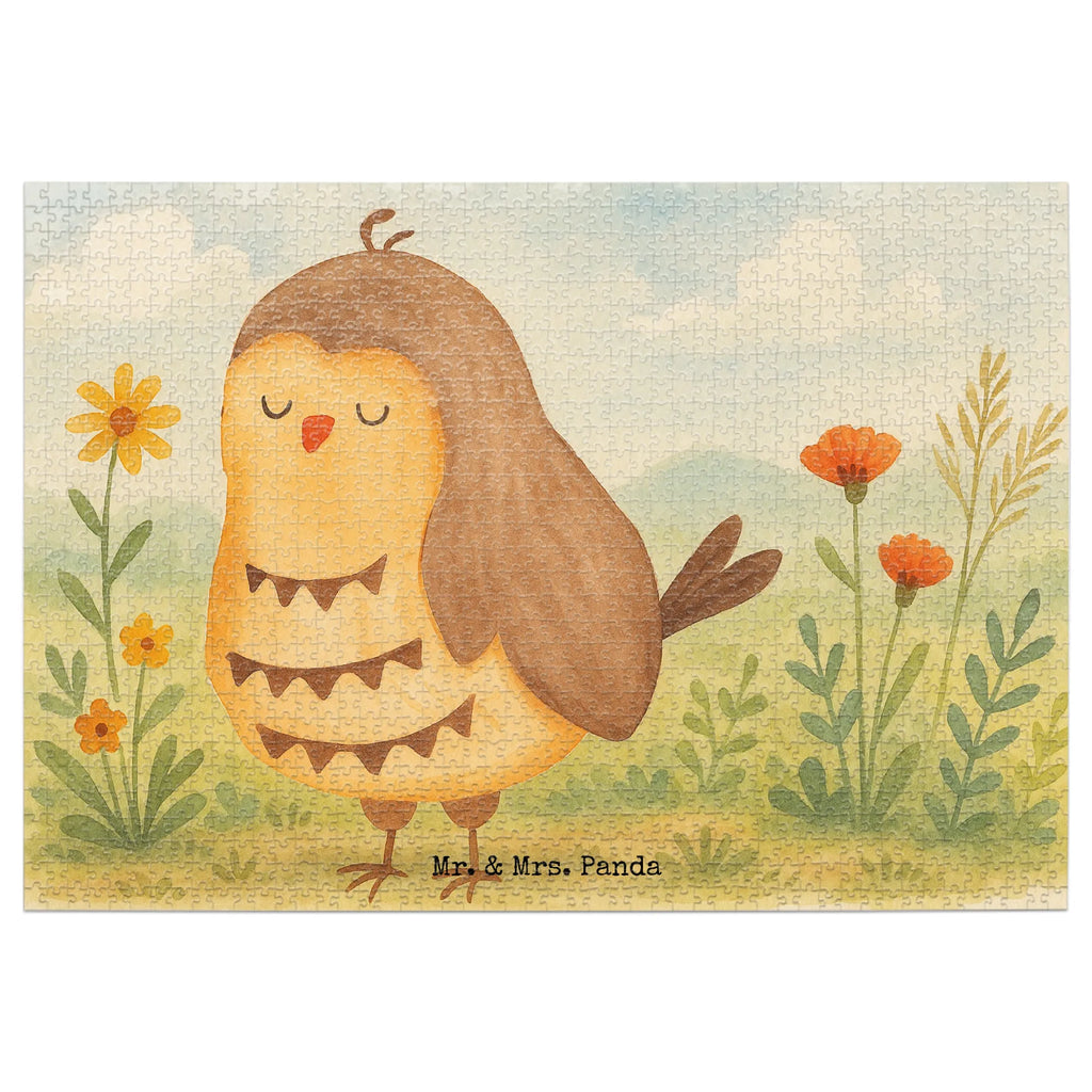 Puzzle Eule Zufrieden Design Puzzle, Eule, Eule Spruch, Eule deko, Owl, Liebe Spruch, Romantisch, Wortspiel lustig, Spruch schön, Geschenk Hochzeitstag