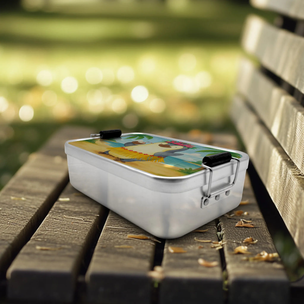 Metall Brotdose Pinguin Kokosnuss Design Lunchbox Metall, Schul Brotdose, Brotbox, Brotdose Metall, Brotbox Metall, Vintage Brotdose, Metall Brotbox, Vesperdose Metall, Pausenbox, Brotdose Arbeit, Metallbox, Brotdose, Metall Brotdose, Kinder Brotdose, Pinguin, Hawaii, Pinguine, Kokosnuss, Aloha, Urlaub