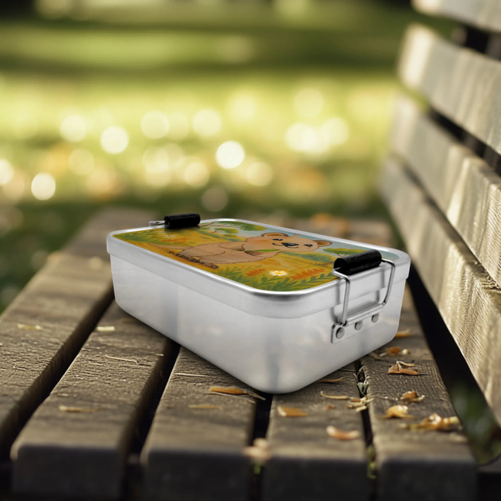 Metall Brotdose Quokka Happy Design Brotbox, Brotdose, Tiermotive, Gute Laune, lustige Sprüche, Tiere, Dinge erledigen, Lustiger Spruch, Aufschieberitis, Verschieben, Niedliches Tier, Quokka