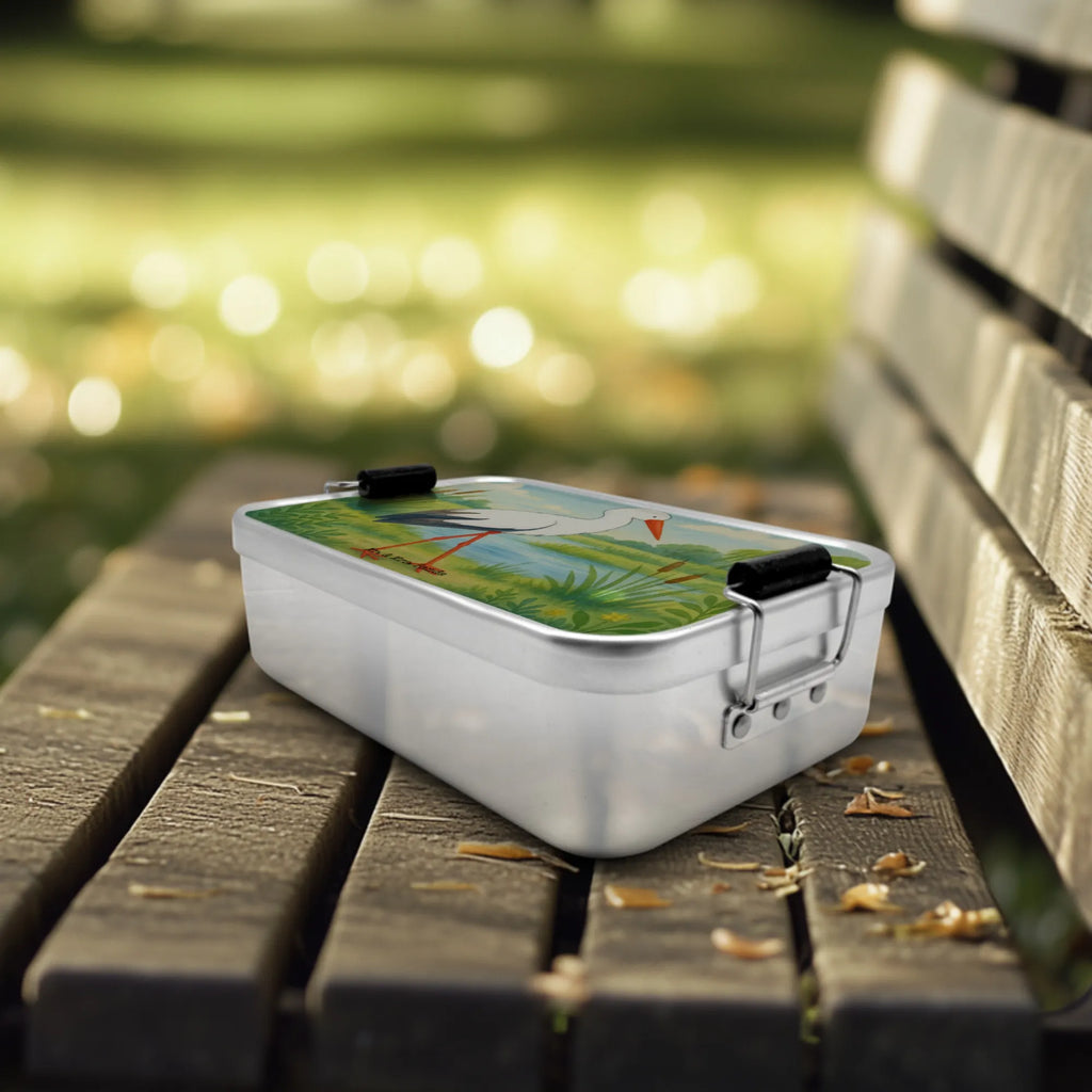 Metall Brotdose Storch Design Lunchbox Metall, Kinder Brotdose, Brotbox Metall, Brotbox, Vintage Brotdose, Brotdose, Vesperdose Metall, Schul Brotdose, Pausenbox, Metallbox, Brotdose Arbeit, Brotdose Metall, Metall Brotbox, Metall Brotdose, Tiere, Tiermotive, Gute Laune, Lustige Sprüche, Schwanger, Störche, Babybauch, Mutter Werden, Mütter, Geburt, Baby, Schwangerschaft, Storch, Mutter