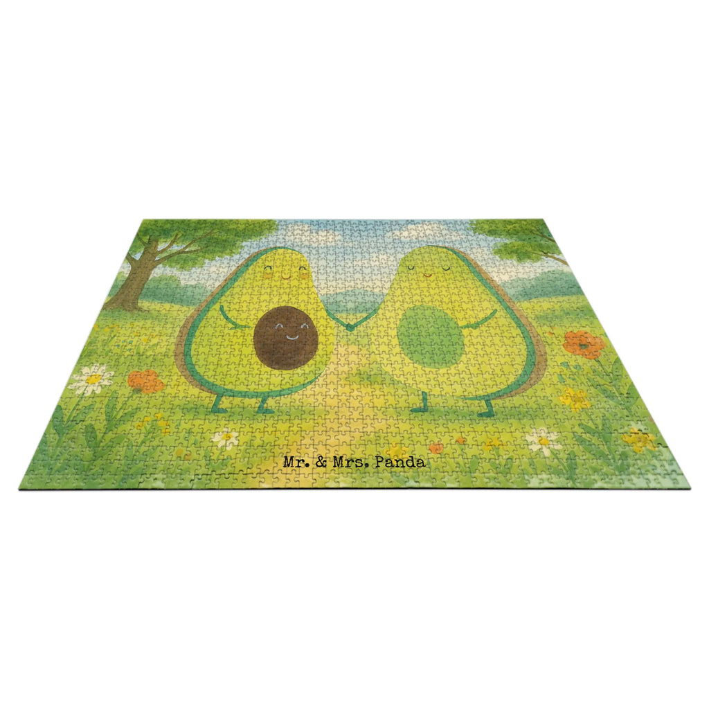 Puzzle Avocado Pärchen Design Puzzle, Avocado, Veggie, Vegan, Gesund, Avocuddle, Liebe, Schwangerschaft, Familie, Babyshower, Babyparty, Hochzeit, Kinder, Avocados, Geburt
