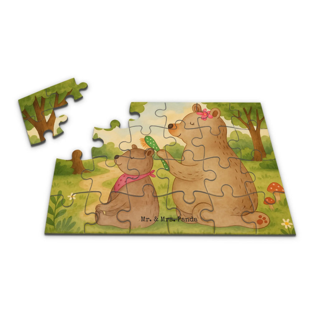 Puzzle Bär Kind Design Puzzle, Familie, Vatertag, Muttertag, Bruder, Schwester, Mama, Papa, Oma, Opa, Geschenk, Mutti, Mutter
