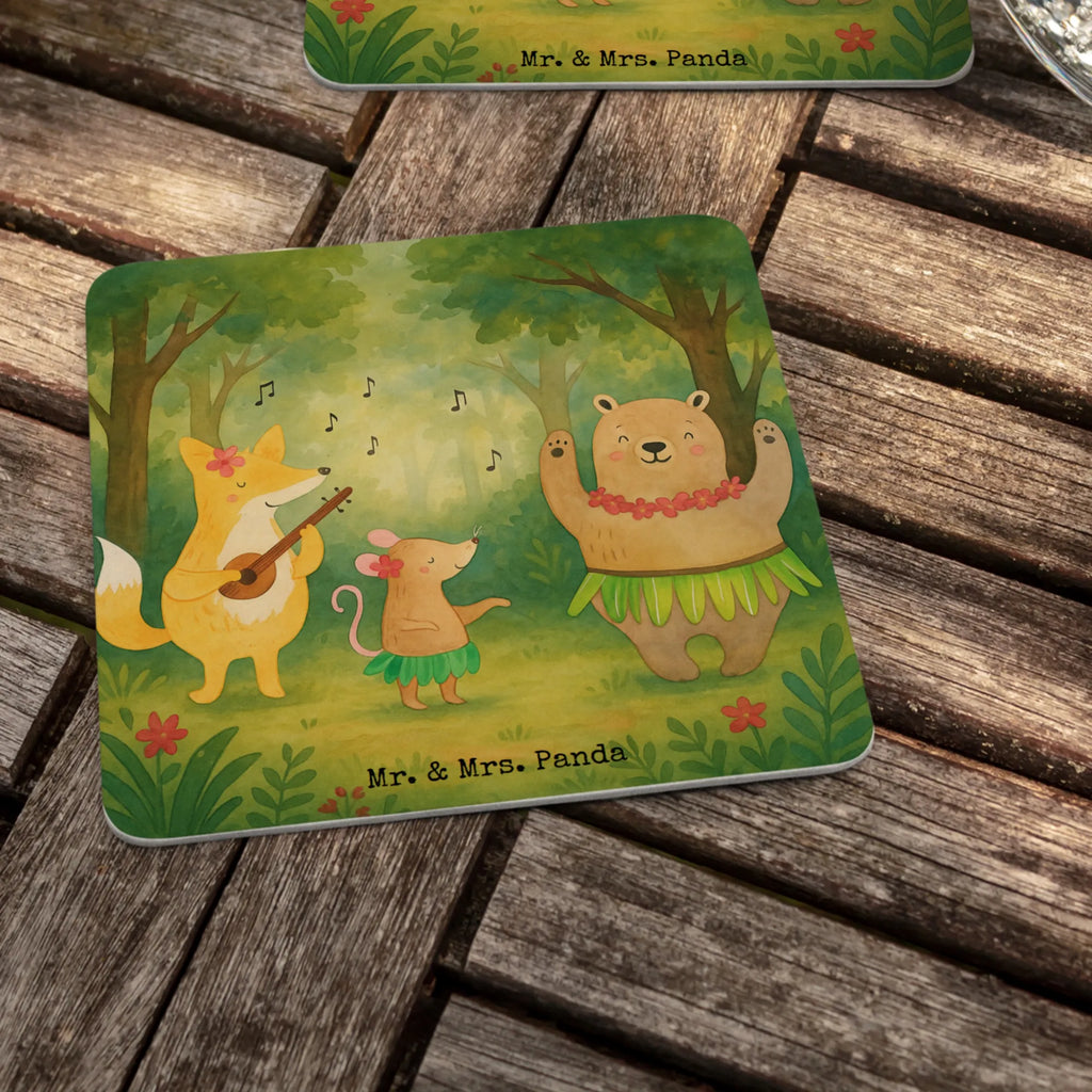 Bierdeckel Waldtiere Aloha Design Bierdeckel, Gastgeschenk Hochzeit, Tischdeko, Tiermotive, Gute Laune, lustige Sprüche, Tiere, Wald, Waldtiere, Musik, Aloha, Bär, Hase, Igel, Tanzen, Leben, Lachen