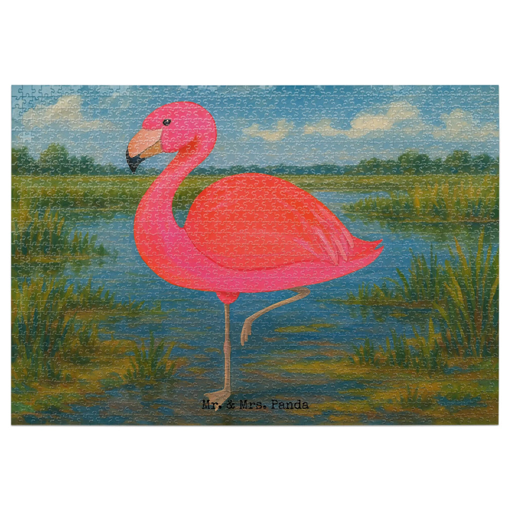 Puzzle Flamingo Classic Design Puzzle, Flamingo, Einzigartig, Selbstliebe, Stolz, ich, für mich, Spruch, Freundin, Freundinnen, Außenseiter, Sohn, Tochter, Geschwister