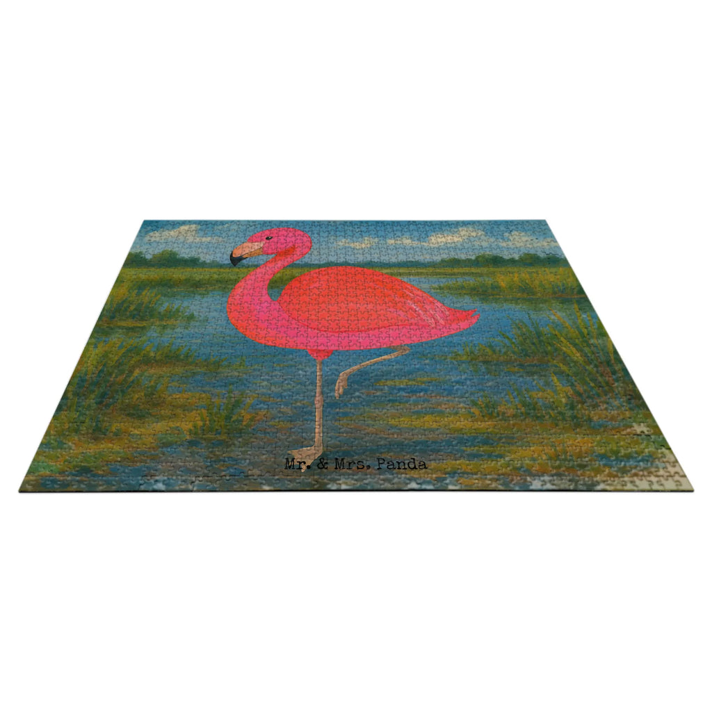 Puzzle Flamingo Classic Design Puzzle, Flamingo, Einzigartig, Selbstliebe, Stolz, ich, für mich, Spruch, Freundin, Freundinnen, Außenseiter, Sohn, Tochter, Geschwister
