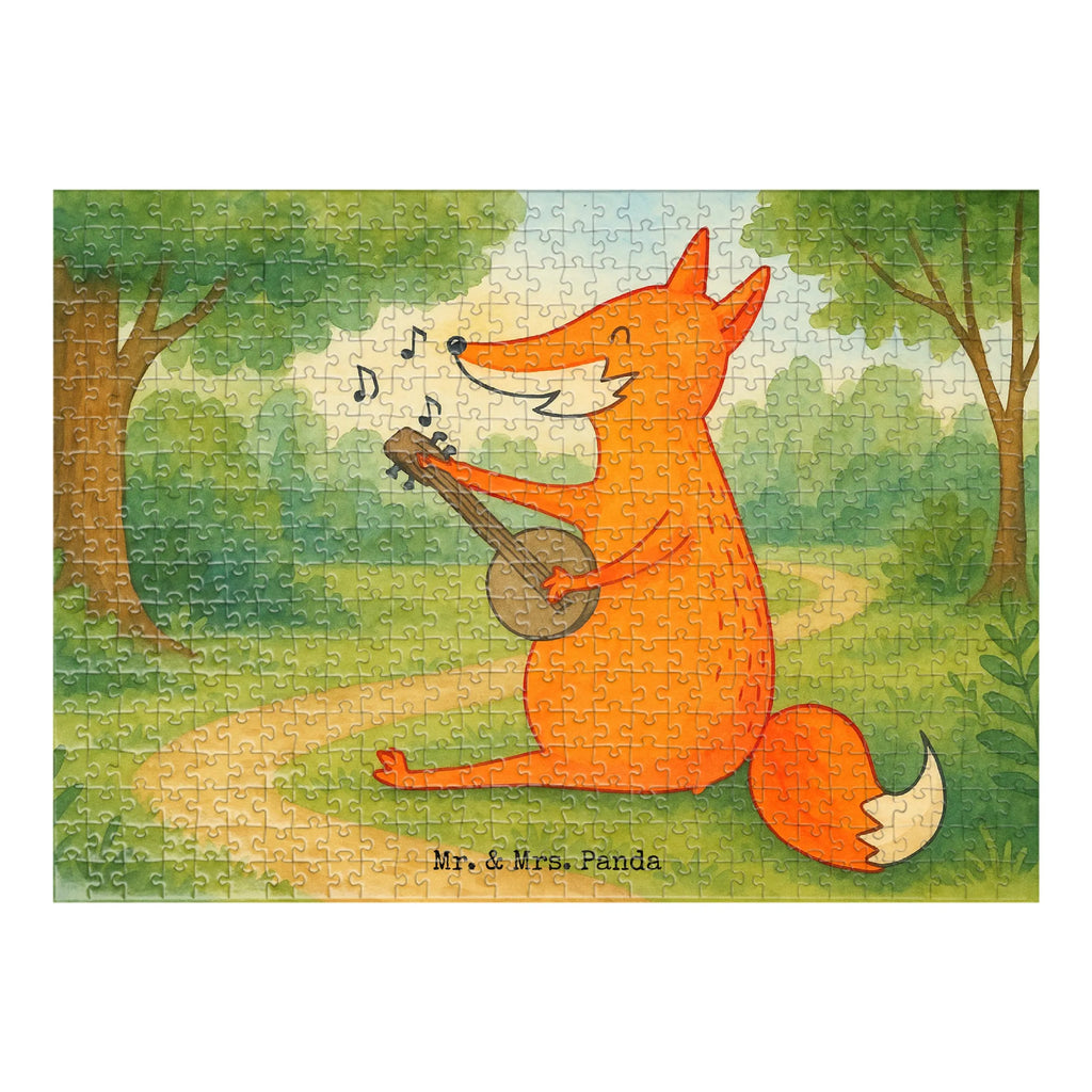 Puzzle Fuchs Gitarre Design Puzzle, Fuchs, Füchse, Geschenk Musiker, Musik Spruch, Musikerin, Sänger, Sängerin, Gitarre