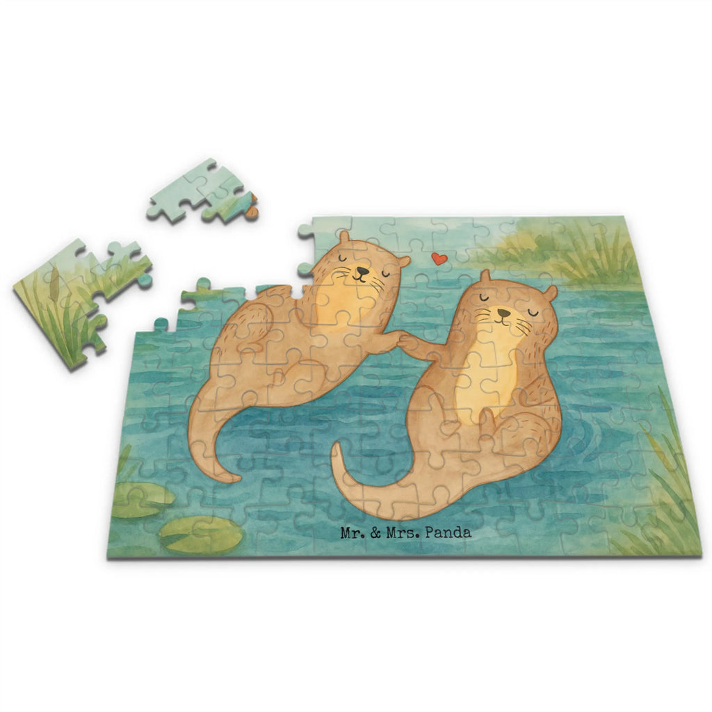 Puzzle Otter Hände halten Design Puzzle, Otter, Fischotter, Seeotter, Otter Seeotter See Otter