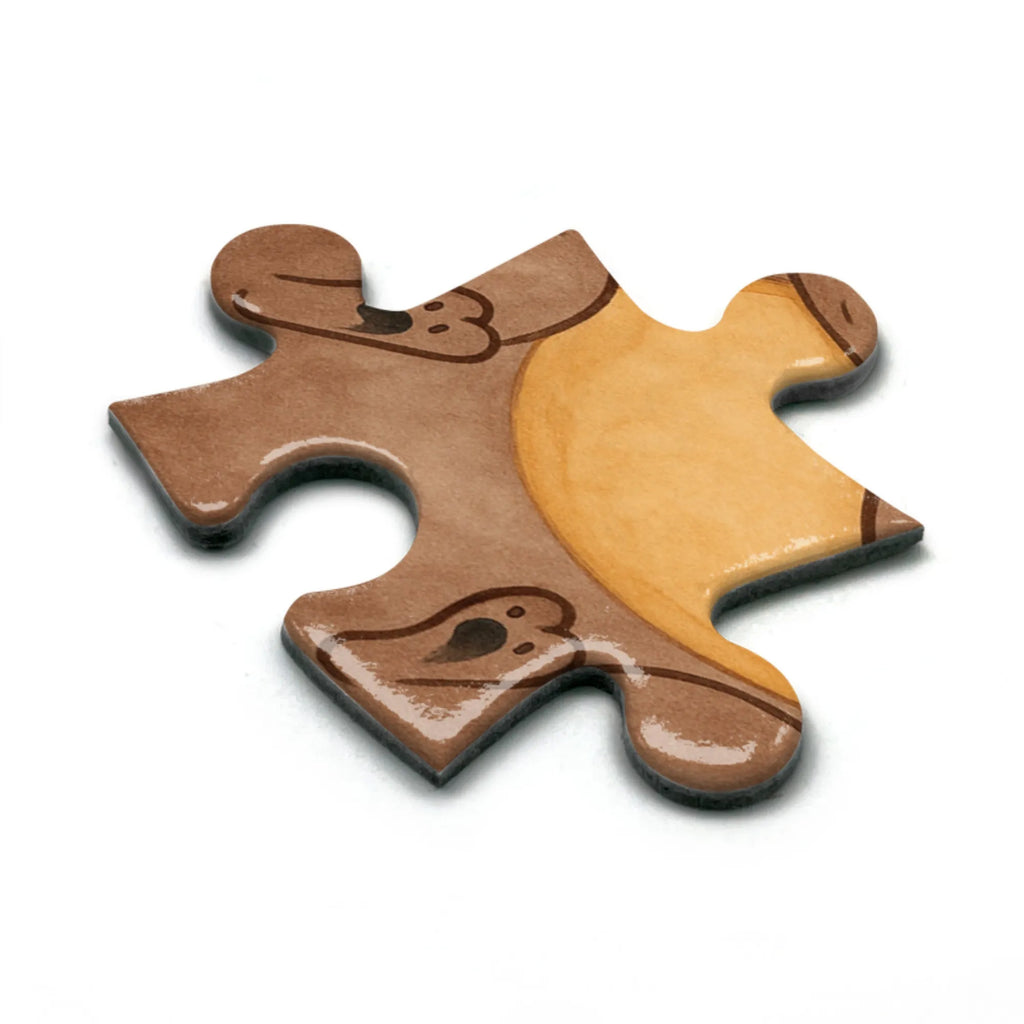 Puzzle Otter Muschel Design Puzzle, Otter, Fischotter, Seeotter, Otterliebe, grübeln, träumen, Motivation, Tagträumen, Büro