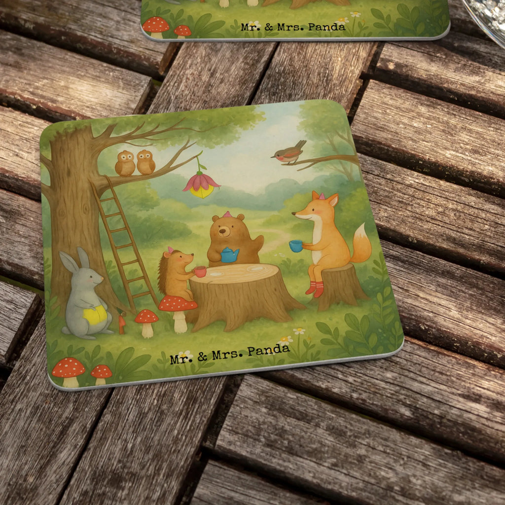 Bierdeckel Waldtiere Picknick Design Gastgeschenk Hochzeit, Tiere, Lustige Sprüche, Tiermotive, Gute Laune, Igel, Eichhörnchen, Fuchs, Waldtiere, Maus, Picknick, Wald, Hase