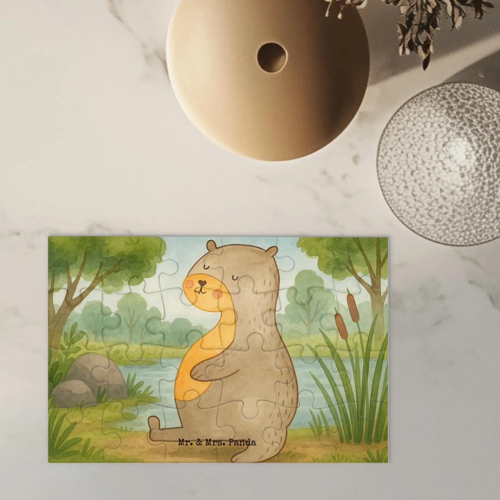 Puzzle Otter Bauch Design Puzzle, Otter, Fischotter, Seeotter, Otter Seeotter See Otter
