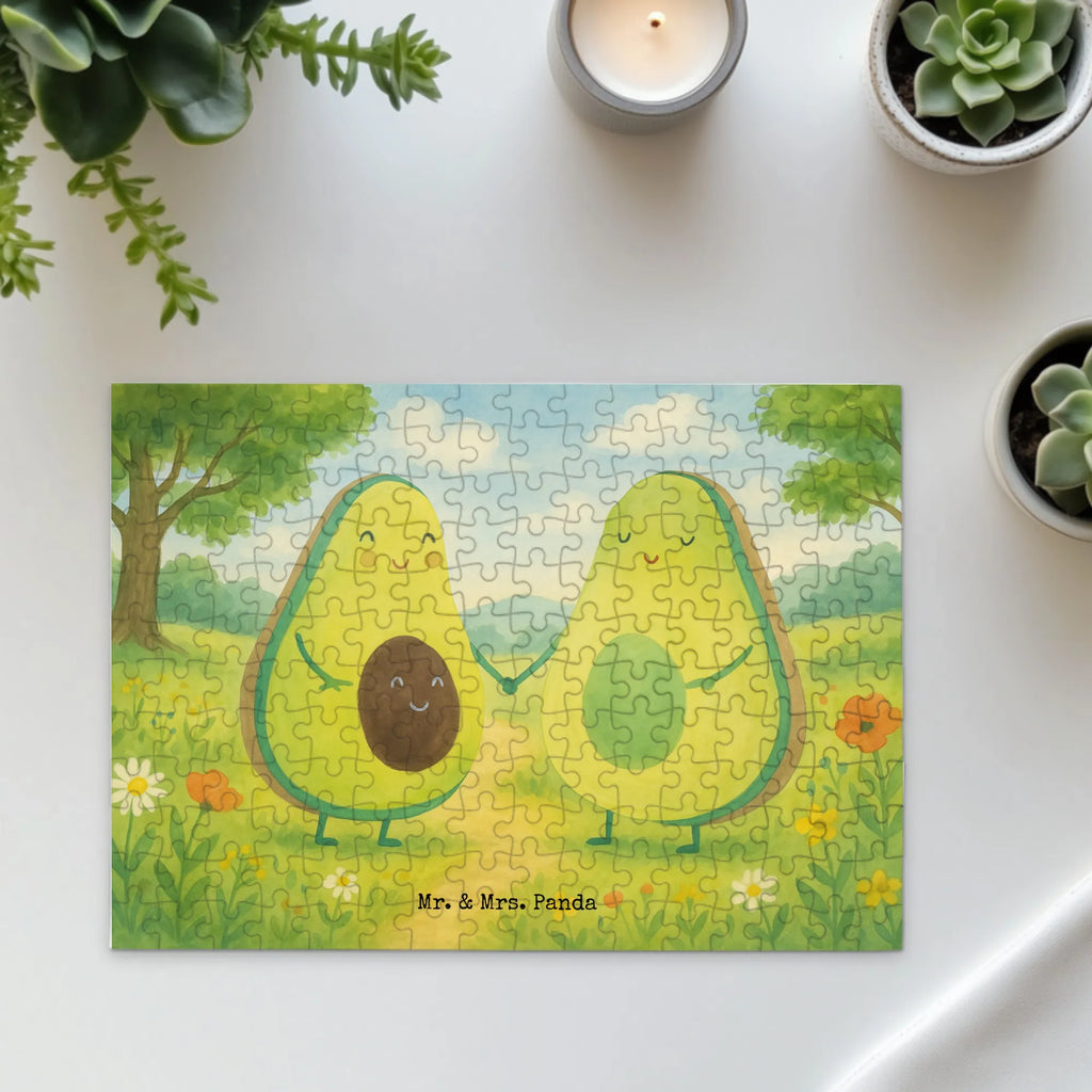 Puzzle Avocado Pärchen Design Puzzle, Avocado, Veggie, Vegan, Gesund, Avocuddle, Liebe, Schwangerschaft, Familie, Babyshower, Babyparty, Hochzeit, Kinder, Avocados, Geburt