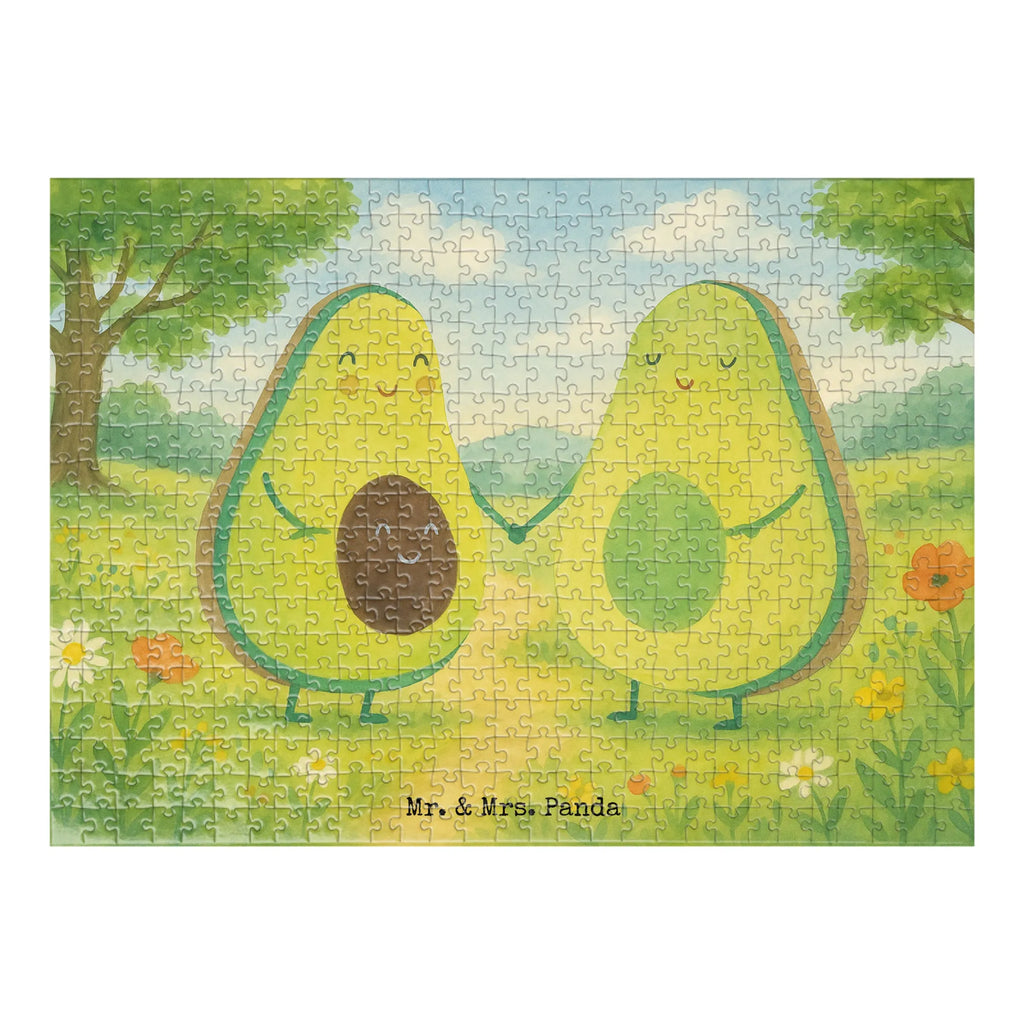 Puzzle Avocado Pärchen Design Puzzle, Avocado, Veggie, Vegan, Gesund, Avocuddle, Liebe, Schwangerschaft, Familie, Babyshower, Babyparty, Hochzeit, Kinder, Avocados, Geburt